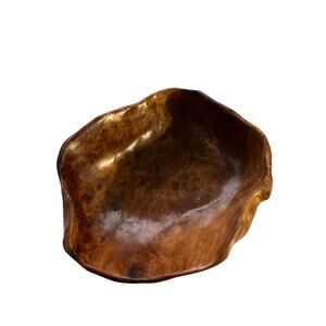Wooden 14” bowl- stamped Con